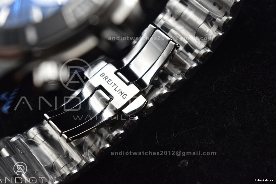 B01 Edition 1:1 BLSF 44mm Bracelet Black A SS on Sustainable Chronomat Dial 586 Best SS 0410